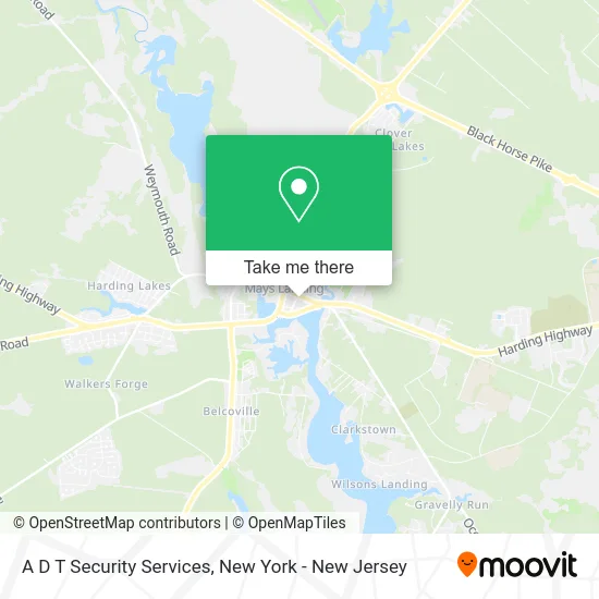 A D T Security Services map