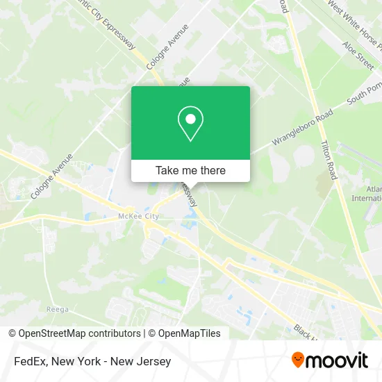 FedEx map