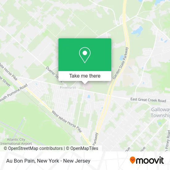 Au Bon Pain map