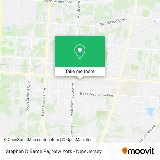 Stephen D Barse Pa map