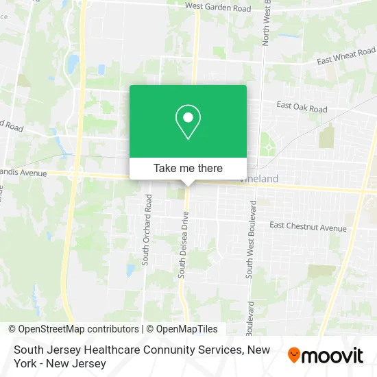 South Jersey Healthcare Connunity Services map