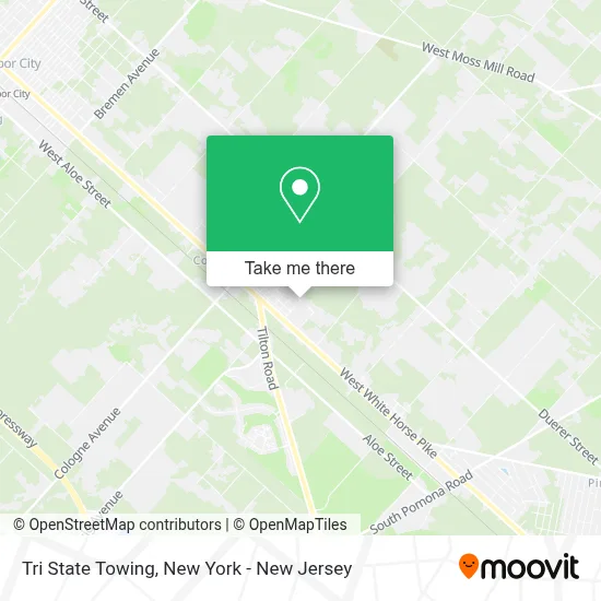 Tri State Towing map
