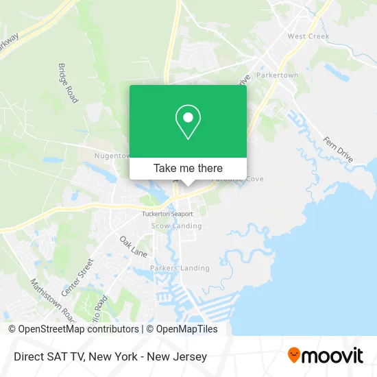 Direct SAT TV map