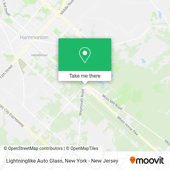 Lightninglike Auto Glass map