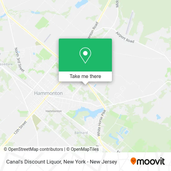 Canal's Discount Liquor map