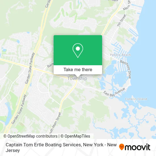 Captain Tom Ertle Boating Services map