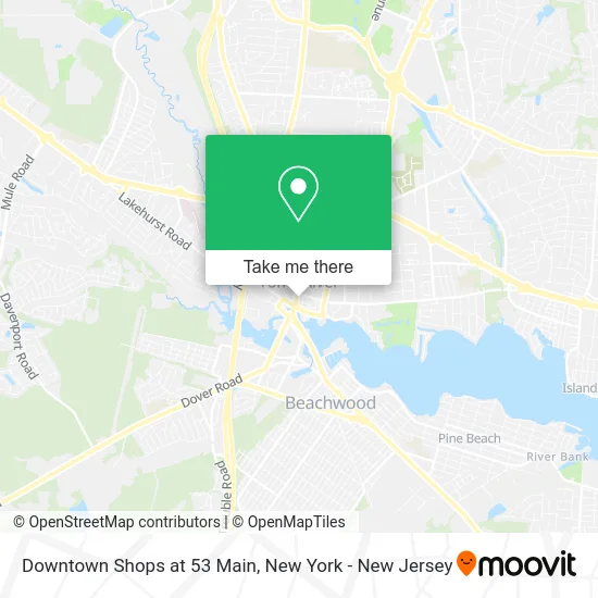 Downtown Shops at 53 Main map