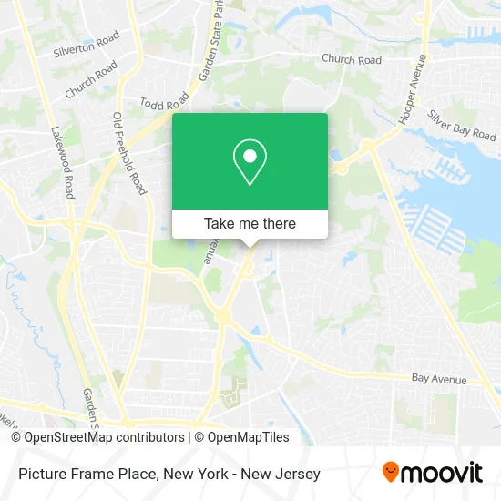 Picture Frame Place map