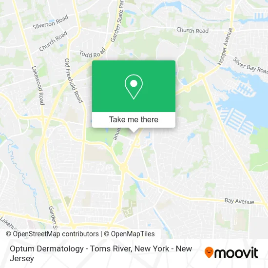 Optum Dermatology - Toms River map