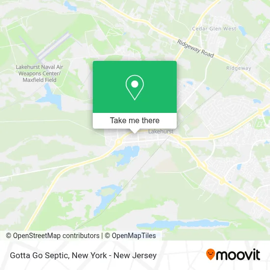 Gotta Go Septic map