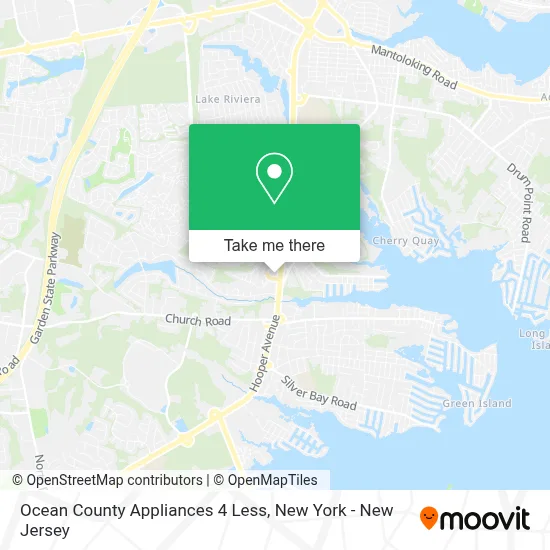 Ocean County Appliances 4 Less map