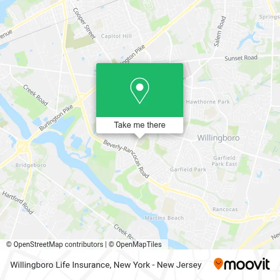 Willingboro Life Insurance map