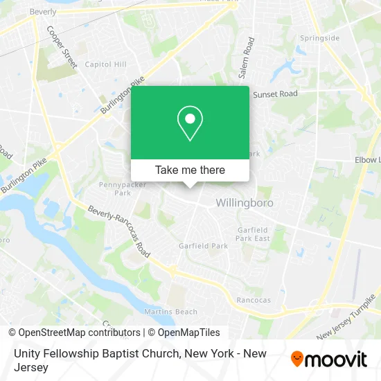 Unity Fellowship Baptist Church map