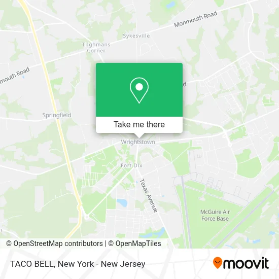 TACO BELL map