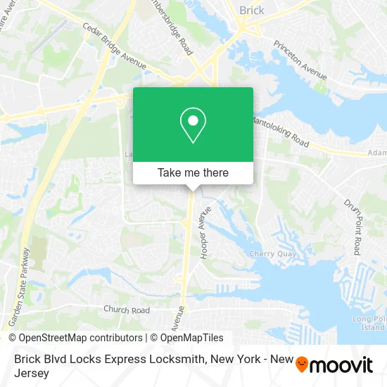 Brick Blvd Locks Express Locksmith map