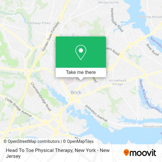 Head To Toe Physical Therapy map