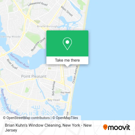 Brian Kuhn's Window Cleaning map