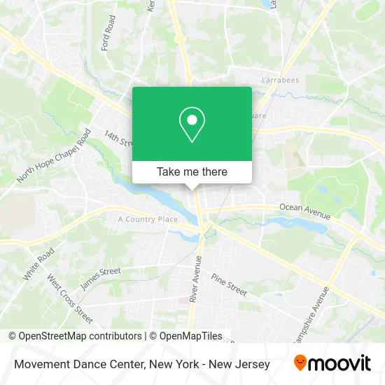 Movement Dance Center map