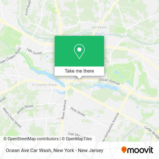 Ocean Ave Car Wash map