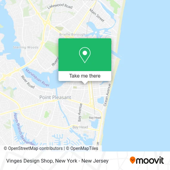 Vinges Design Shop map
