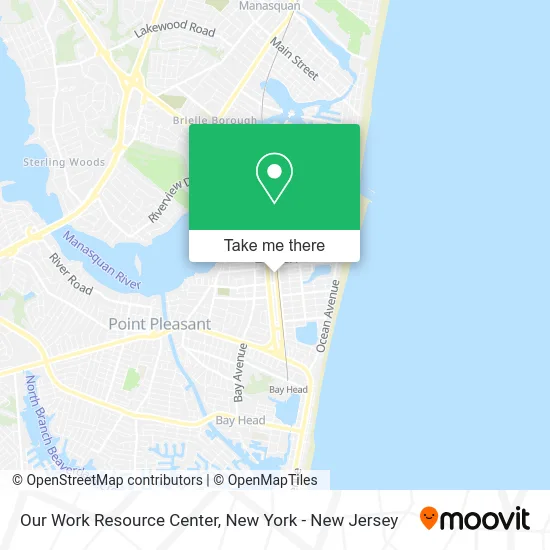 Our Work Resource Center map