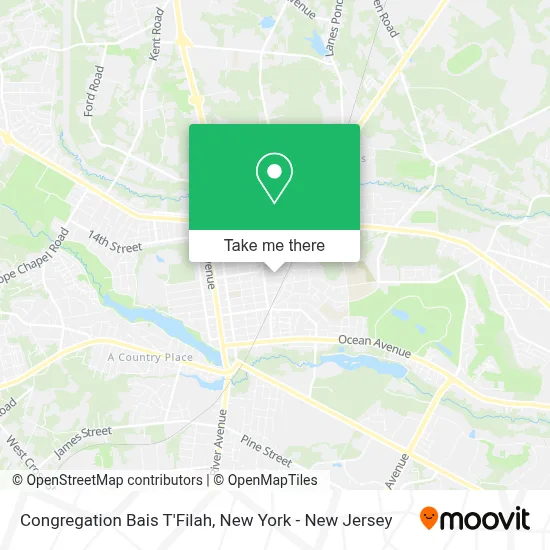 Congregation Bais T'Filah map