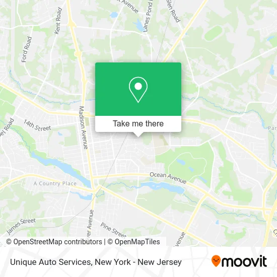 Unique Auto Services map