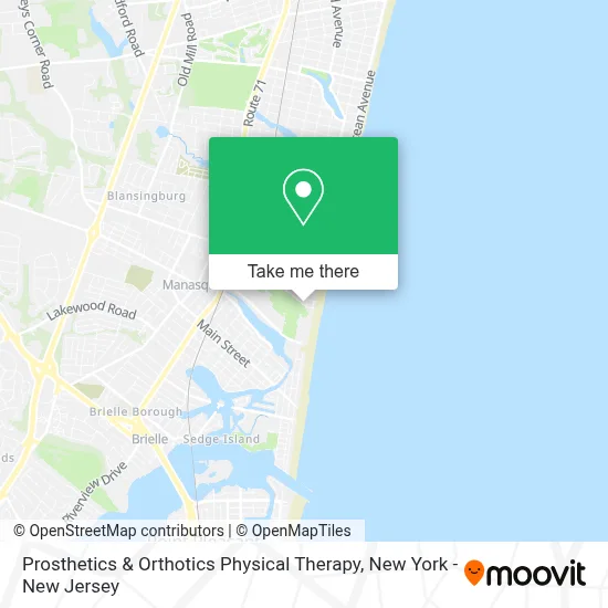 Prosthetics & Orthotics Physical Therapy map