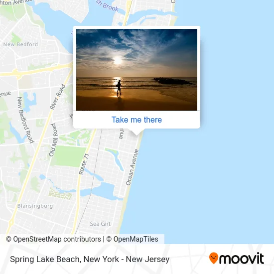 Spring Lake Beach map