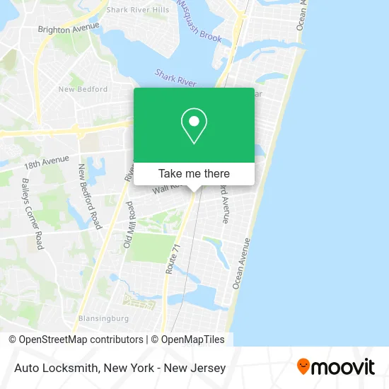 Auto Locksmith map