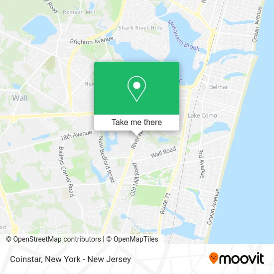 Coinstar map