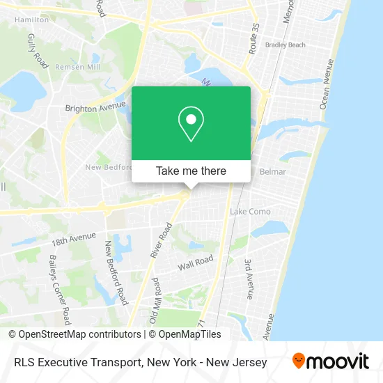 RLS Executive Transport map