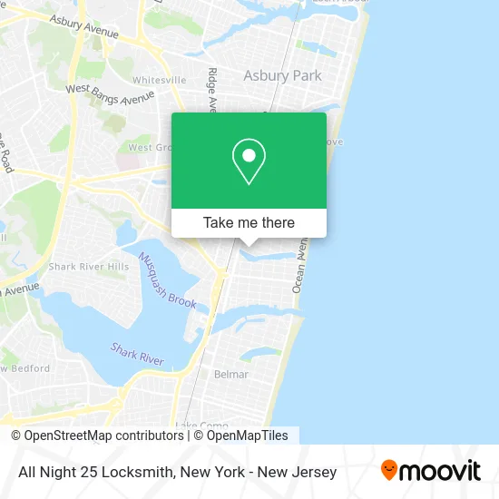 All Night 25 Locksmith map