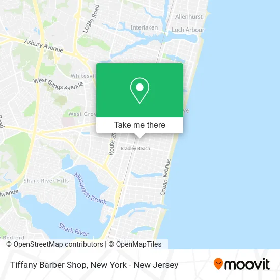 Tiffany Barber Shop map