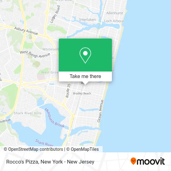 Rocco's Pizza map