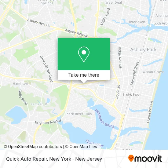 Quick Auto Repair map