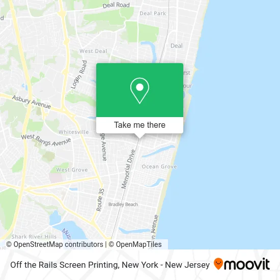 Off the Rails Screen Printing map