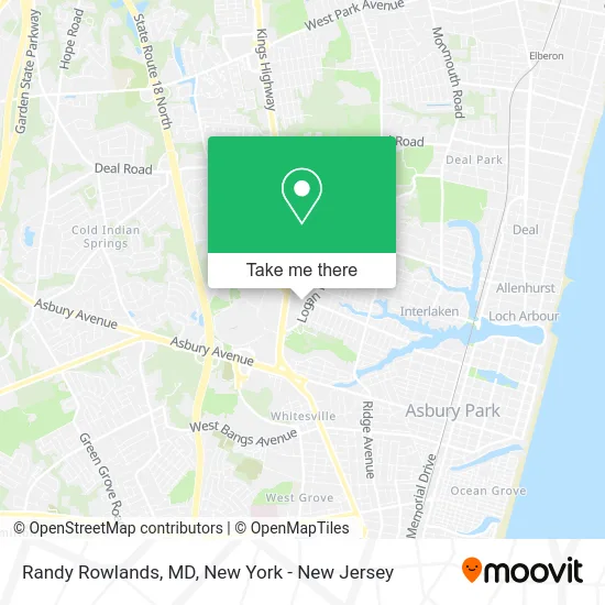 Randy Rowlands, MD map