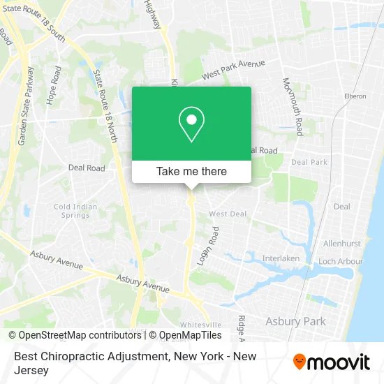 Best Chiropractic Adjustment map