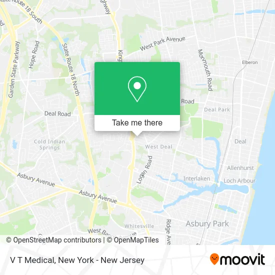 V T Medical map