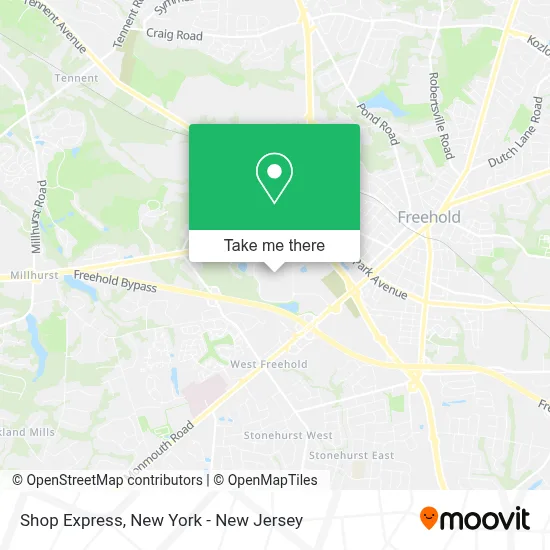 Shop Express map