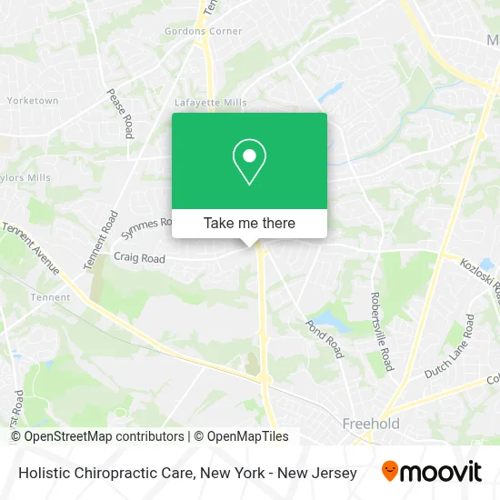 Holistic Chiropractic Care map