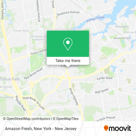 Amazon Fresh map