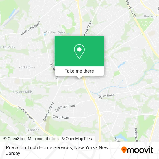 Mapa de Precision Tech Home Services