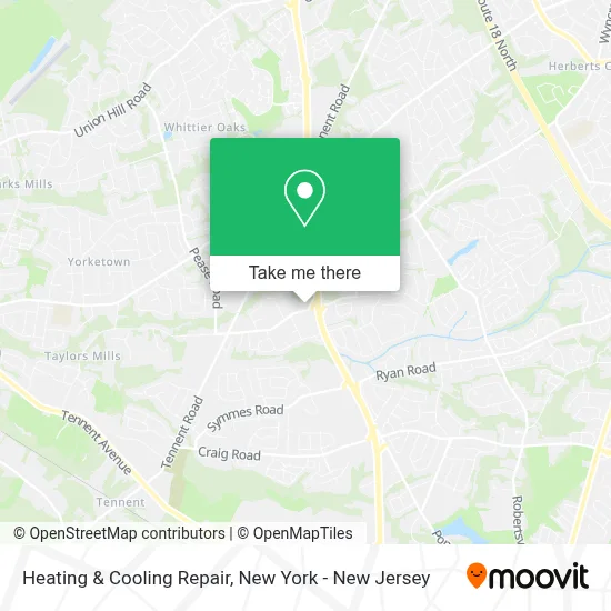 Heating & Cooling Repair map