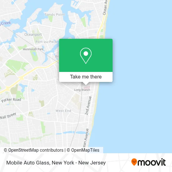 Mobile Auto Glass map