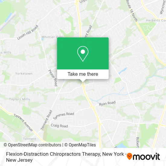 Flexion-Distraction Chiropractors Therapy map