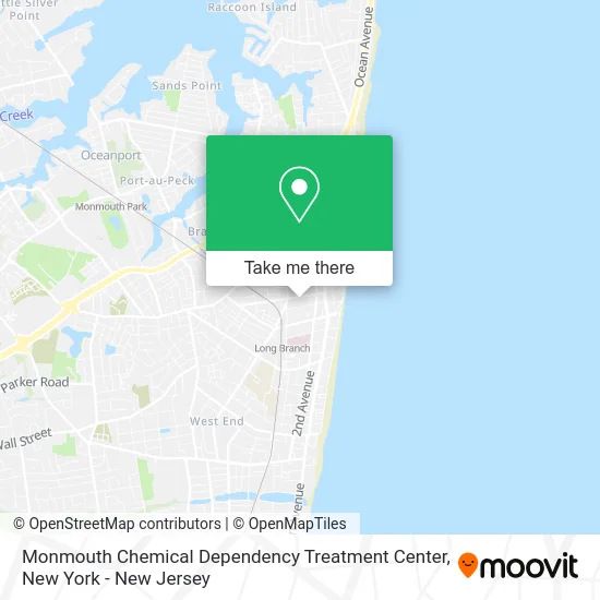 Monmouth Chemical Dependency Treatment Center map