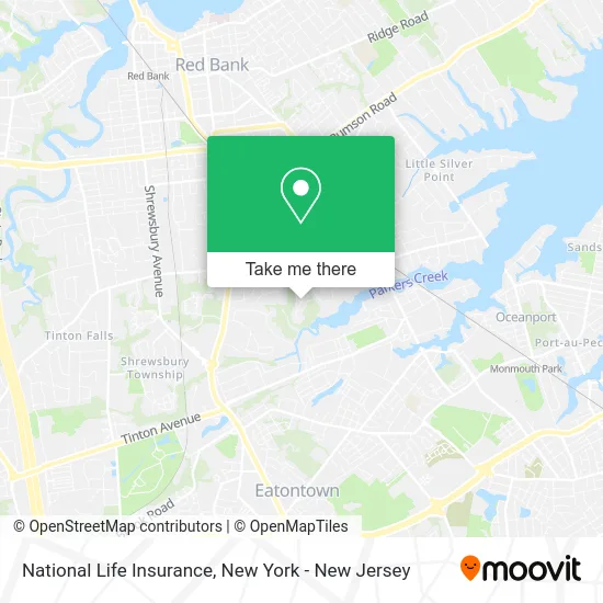 National Life Insurance map