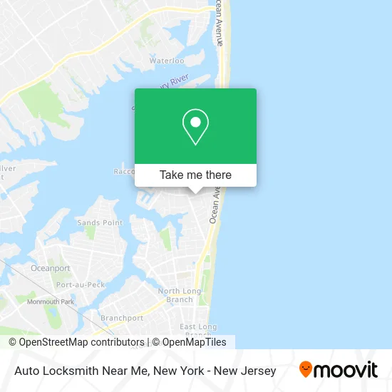 Auto Locksmith Near Me map